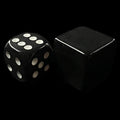 Koplow Opaque Black Blank Counting Cubes 19mm D6 Dice