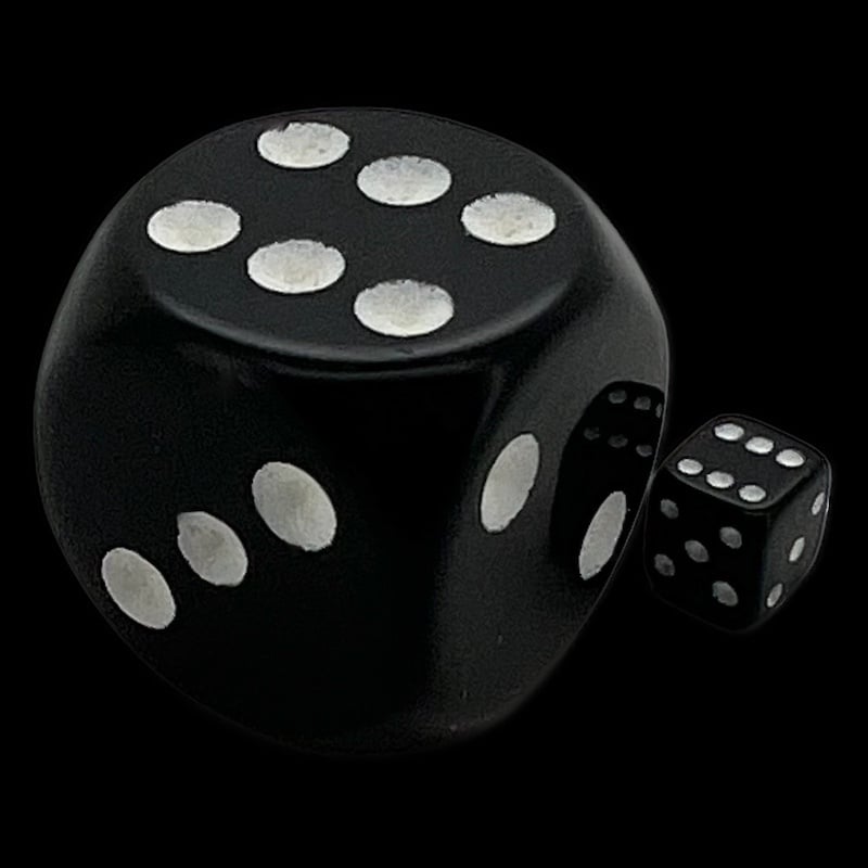 Koplow Opaque Black MINI 5mm D6 Dice