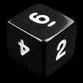 Koplow Opaque Black & White D6 Dice