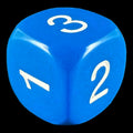 Koplow Opaque Blue & White D3 Dice
