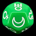 Koplow Opaque Green Astrology Planets D12 Dice
