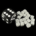 Koplow Opaque Grey 5mm 20 x D6 Spot Dice Set