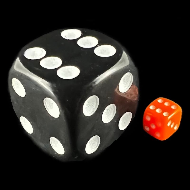 Koplow Opaque Orange MINI 5mm D6 Dice