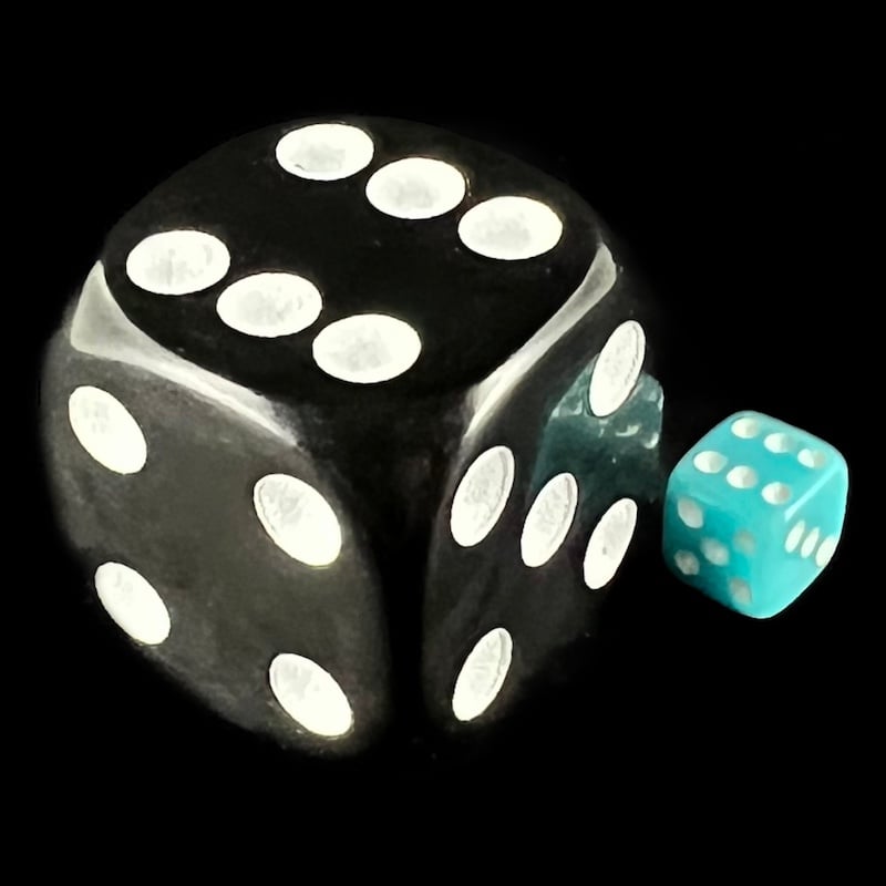 Koplow Opaque Pale Blue MINI 5mm D6 Dice