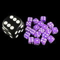 Koplow Opaque Purple 5mm 20 x D6 Spot Dice Set