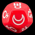 Koplow Opaque Red Astrology Planets D12 Dice