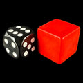Koplow Opaque Red Blank Counting Cubes 19mm D6 Dice