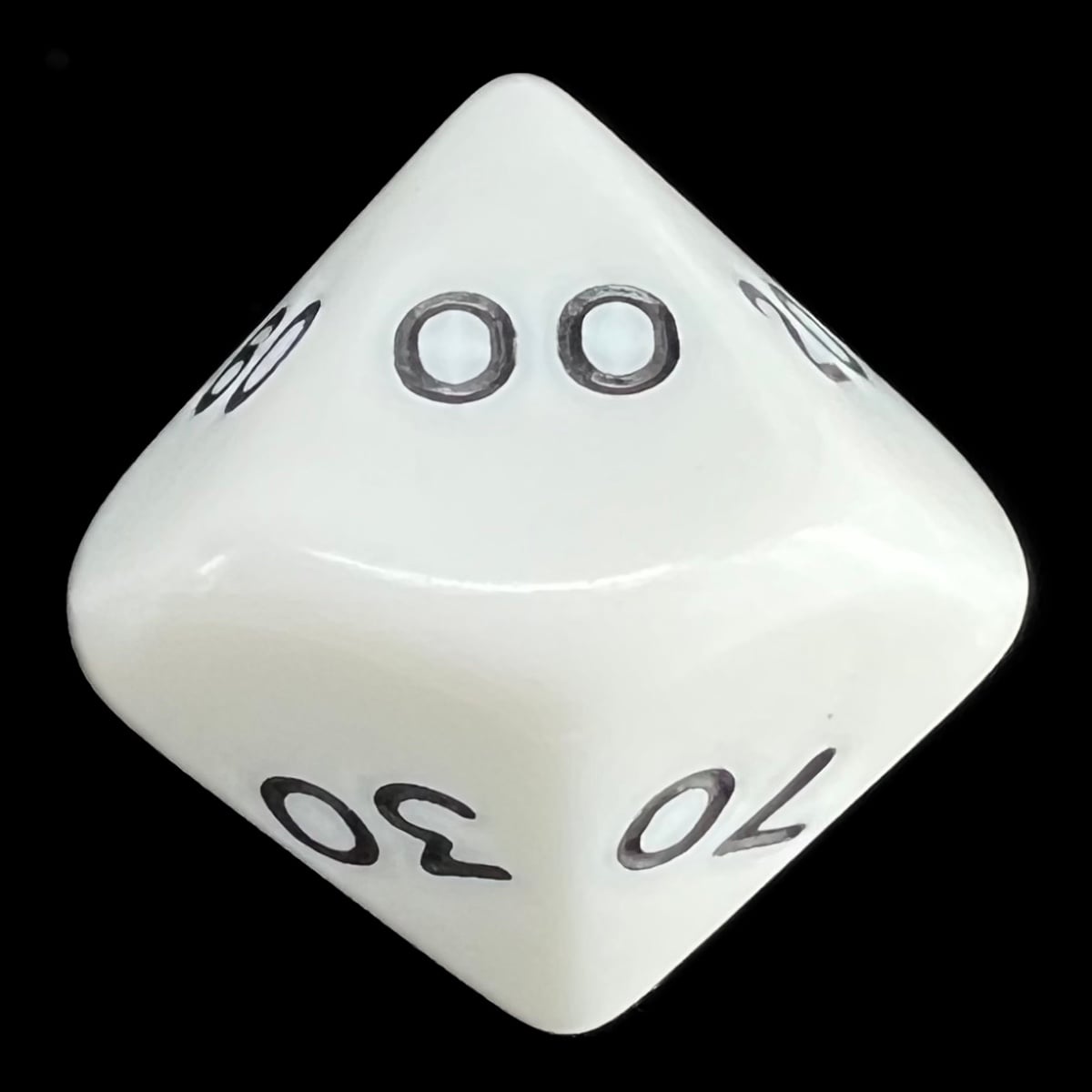 Koplow Opaque White & Black Percentile Dice