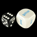 CLEARANCE Koplow Opaque White Capacity JUMBO 20mm D6 Dice