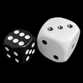 Koplow Opaque White JUMBO 20mm D3 Dice