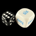 Koplow Opaque White Language - English Number JUMBO 20mm D6 Dice - DISCONTINUED