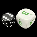 Koplow Opaque White Language - Hindi Number JUMBO 20mm D6 Dice