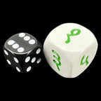 Koplow Opaque White Language - Hindi Number JUMBO 20mm D6 Dice