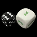 Koplow Opaque White Language - Italian Number JUMBO 20mm D6 Dice - DISCONTINUED