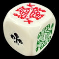 Koplow Opaque White Poker D6 Dice