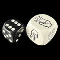 Koplow Opaque White Sign Language 1-6 JUMBO 20mm D6 Dice