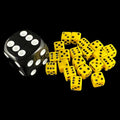 Koplow Opaque Yellow 5mm 20 x D6 Spot Dice Set