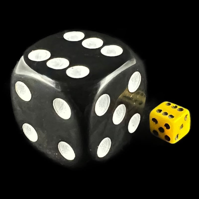 Koplow Opaque Yellow MINI 5mm D6 Dice