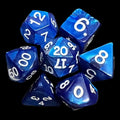 Koplow Pearl Navy 7 Dice Polyset