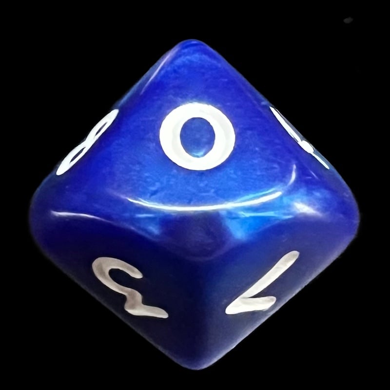Koplow Pearl Navy D10 Dice