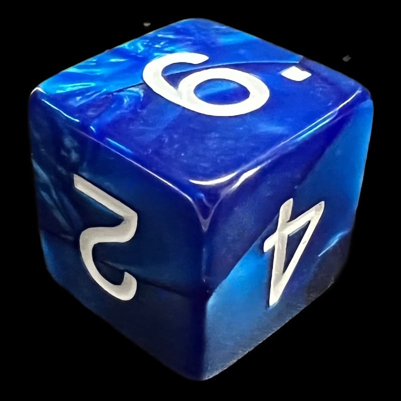 Koplow Pearl Navy D6 Dice