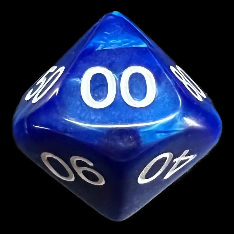 Koplow Pearl Navy Percentile Dice