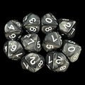 Koplow Pearl Charcoal 10 x D10 Dice Set