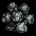 Koplow Pearl Charcoal 7 Dice Polyset