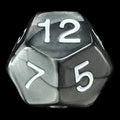 Koplow Pearl Charcoal D12 Dice