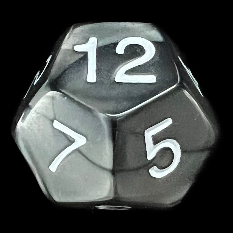Koplow Pearl Charcoal D12 Dice