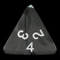 Koplow Pearl Charcoal D4 Dice