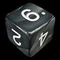 Koplow Pearl Charcoal D6 Dice