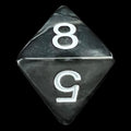 Koplow Pearl Charcoal D8 Dice