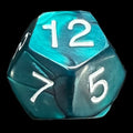 Koplow Pearl Emerald D12 Dice