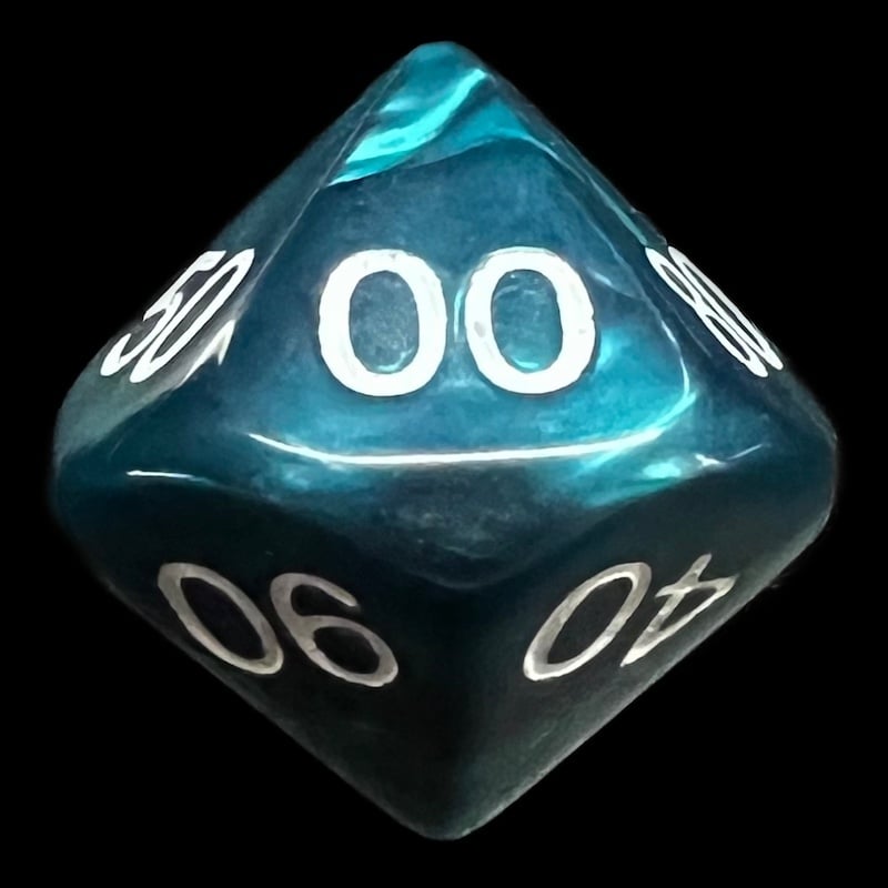Koplow Pearl Emerald Percentile Dice