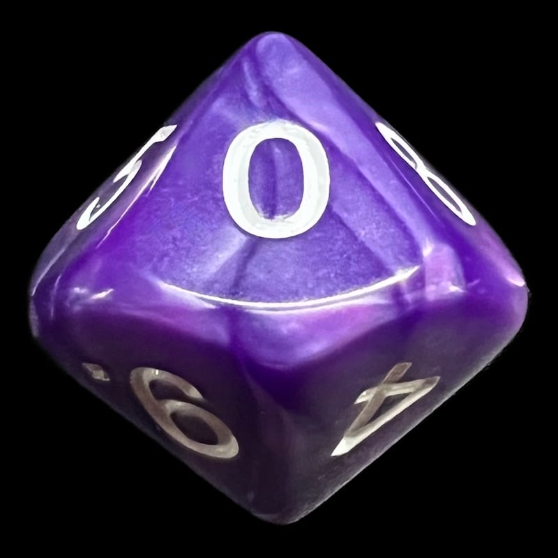 Koplow Pearl Purple D10 Dice