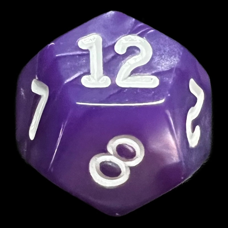 Koplow Pearl Purple D12 Dice