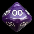 Koplow Pearl Purple Percentile Dice