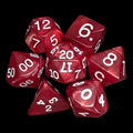 Koplow Pearl Red 7 Dice Polyset