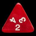 Koplow Pearl Red D4 Dice