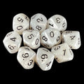 Koplow Pearl White 10 x D10 Dice Set