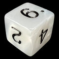 Koplow Pearl White D6 Dice