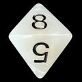 Koplow Pearl White D8 Dice