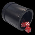 Koplow Premium Quality Black Leather Dice Cup 3.75" Diameter