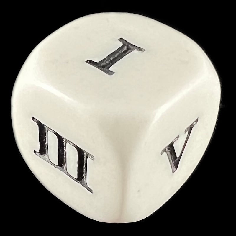 Koplow Roman Numeral 1-6 D6 Dice