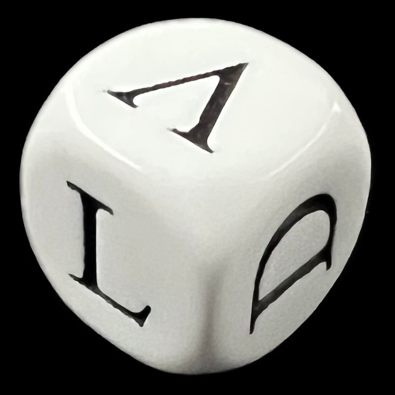Koplow Roman Numeral High Value D6 Dice