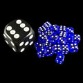 Koplow Transparent Blue 5mm 20 x D6 Spot Dice Set