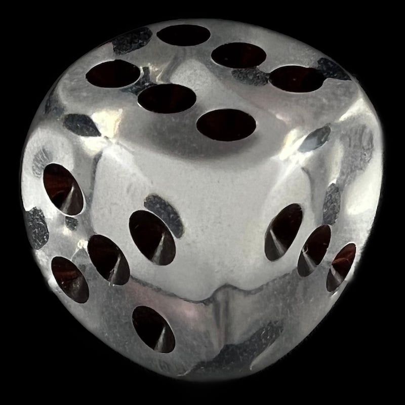 CLEARANCE Koplow Transparent Clear D6 Spot Dice