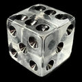 Koplow Transparent Clear Square Cornered 16mm D6 Spot Dice