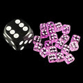 Koplow Transparent Purple 5mm 20 x D6 Spot Dice Set